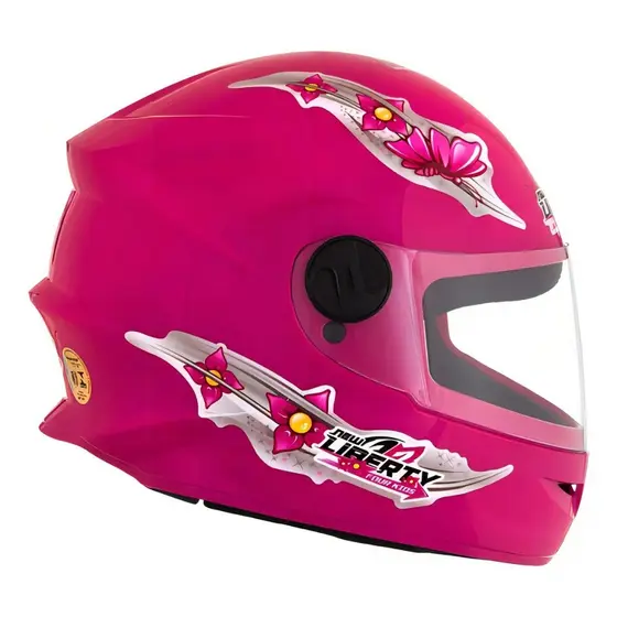Capacete infantil fechado new liberty kids rosa PRO TORK