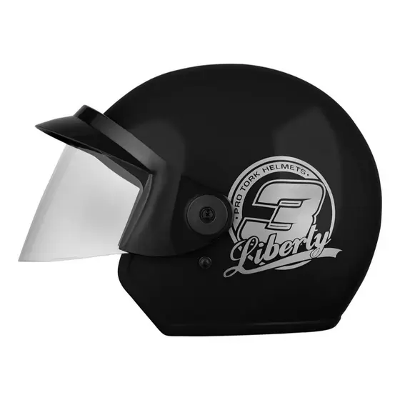 Capacete aberto liberty 3 tamanho 58 preto fosco PRO TORK
