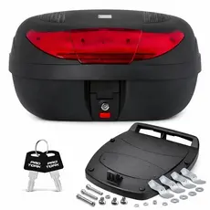 Bau Bauleto Moto 45 Litros 2 Capacetes Kit Mont Universal PRO TORK