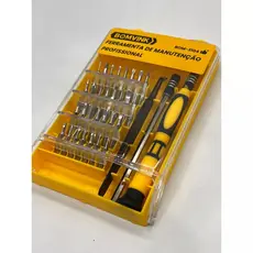 Kit Ferramenta 32 Em1 Chaves De Fenda Precisão Phillips Estrela Torx Allen P Manutenção Profissional