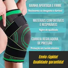 Joelheira De Compressão Ortopédica com faixa dupla