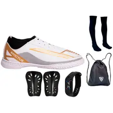 Chuteira Futsal Invictus Quadra Leve Original Uzze Meião Mochila Relógio Caneleira