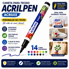 Caneta Para Tecido Acrilpen  Acrilex