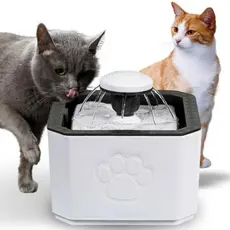 Bebedouro Fonte Automática Pets 2,5 Litros Filtro De Tripla Ação 3 Modos De Saída De Água