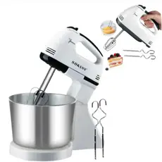 Batedeira com Pote Portátil 100w 220v Doméstica Bolo Massas Pães