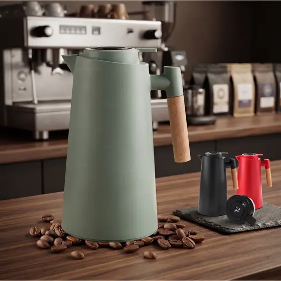 Garrafa Térmica 1 Litro Com Termômetro/Sem Termômetro Para Chás Café