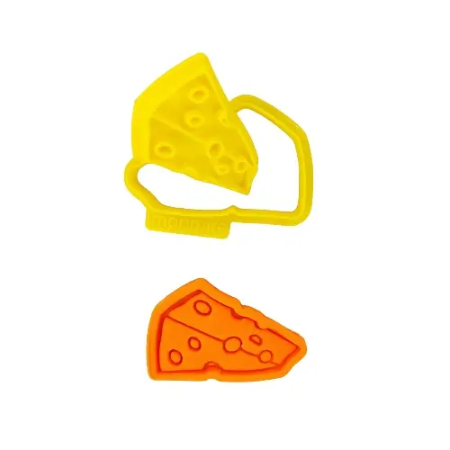 Cortador + marcador para Biscoito e Pasta Americana Fatia de Queijo