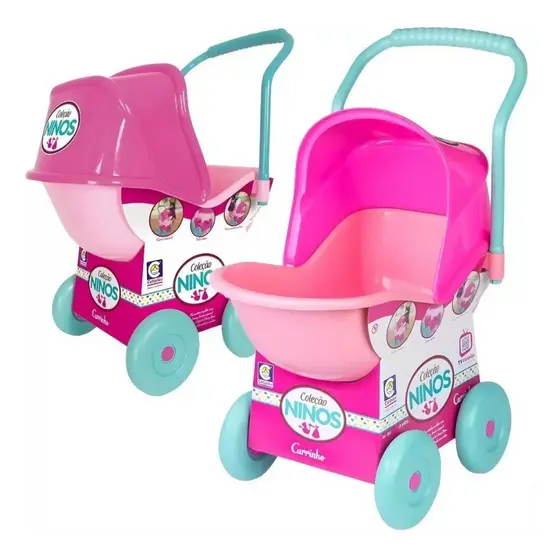 Carrinho De Boneca Bebê Ninos Alive Reborn Cotiplas Envio Imediato
