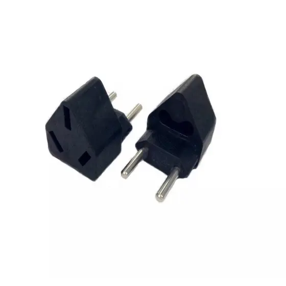 3 Adaptador australiano argentino vietnamita p/ tomada brasileira 2 pinos 10A aparelhos 3 pinos faca