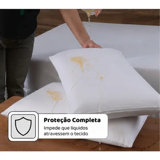 Fronhas Impermeáveis com Zíper Antiácaro - Kits com 4, 6, 8, 10 e 12 Unidades