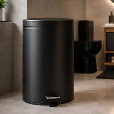 Lixo Lixeira com Pedal e Tampa 12 Litros Inox Cores Banheiro Cozinha Cesto de Lixo Casa Escritório