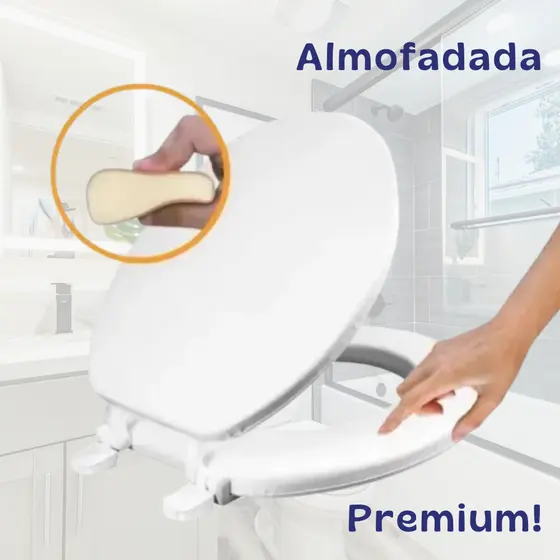 Envio Imediato! Assento Sanitário Branco Universal Oval