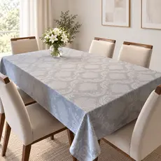 Toalha de Mesa Jacquard 4, 6, 8 Lugares Quadrada e Retangular Decoração Cozinha Sala Jantar