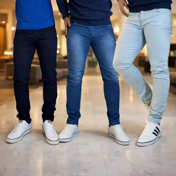 Kit Jeans Masculino Slim Calça Lycra Alta Elasticidade Direto da Fábrica | Versátil Para Dia a Dia.
