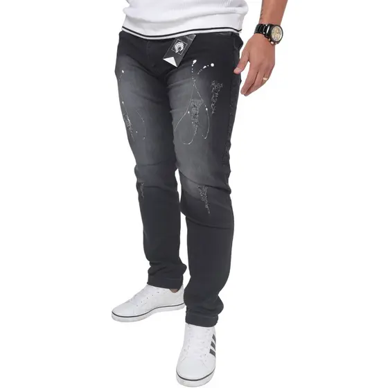 Calça Jeans Masculina Slim Skinny com Elastano Premium 36 ao 48 -  Leve e Confortável Tendência Casual