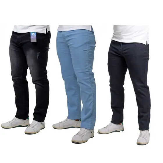 Kit Calças Jeans Masculina Slim Premium Com Lycra - Envio Rápido