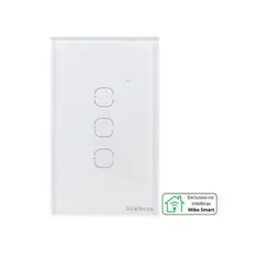 Interruptor Touch Inteligente 3 Teclas Eiw 1003 Intelbras Branco 127/220v