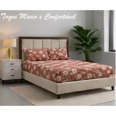 Jogo De Lençol Estampado Micropercal Queen Casal Solteiro Mini Cama