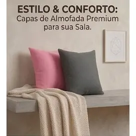 Capa de almofadas 43x43 lisa e estampada  com ziper invisível decoração para sala e quarto