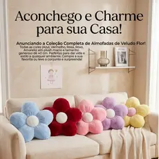 Almofada de Flor Margarida Decorativa de Pelúcia para Quarto de Bebê, Sofá ou Sala