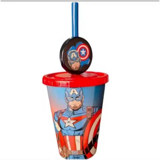 AVON COPO AVANGERS CAPITAO AMERICA COM PIN  ORIGINAL