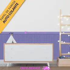 Papel De Parede Ripado Para Meia Parede 1,20mX50cm