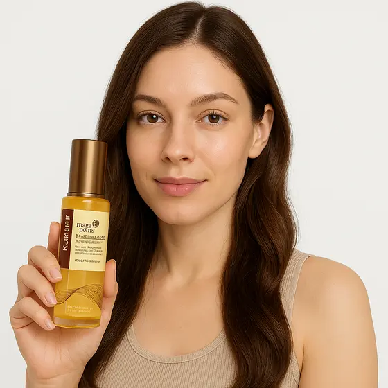 Óleo Karseell Maca Essence 50ml – Efeito Gloss, Nutrição Profunda e Proteção Térmica 230°C | Brilho e Controle do Frizz