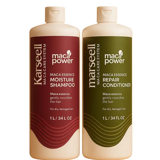 Kit Karseell Collagen Shampoo + Condicionador 1L Cada | Hidratação Profunda, Antifrizz e Reparação Capilar Profissional