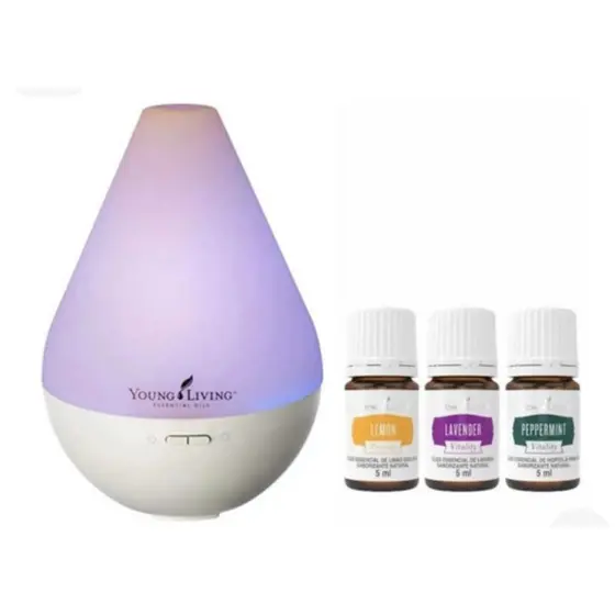 Difusor, Lavanda, Peppermint E Lemon 100% Puros Yl Importado + 3 Óleos essenciais