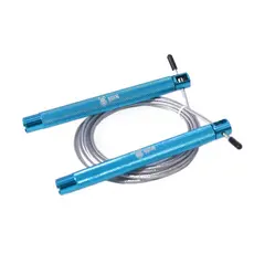 Corda de Pular Speed Rope Azul em Alumínio Cabo Ajustável - Odin Fit