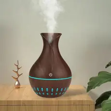 Umidificador de ar e Aromatizador Ambientes Usb Tipo Madeira