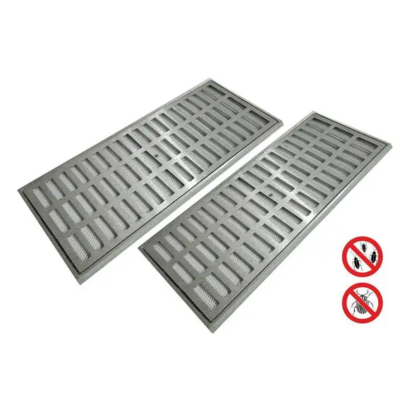 Ralo Grelha 20x90 Linear C/ Tela Anti Inseto
