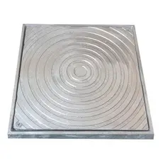 Tampa Alumínio 20x20 Caixa Inspeção/gordura/esgoto