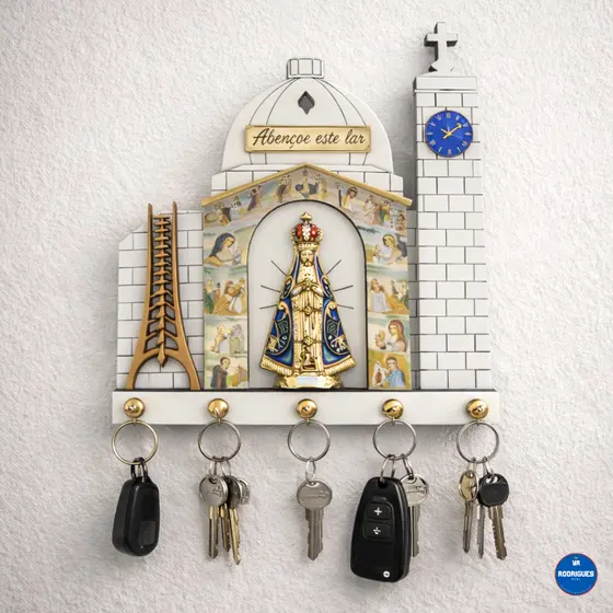 Porta Chave de Nossa Senhora Aparecida Torre MDF