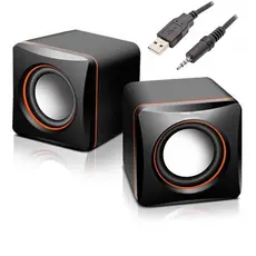 Caixa de som PC/Computador/Notebook com cabo auxiliar 2.0 D-02A USB