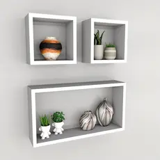Nicho Retangular Kit  Decoração Sala, Banheiro, Quarto e Cozinha