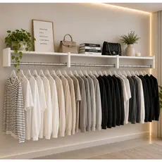 Kit 3 Un. Cabideiro de Parede - Arara para Roupas