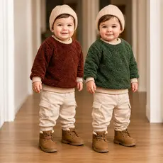 Casaco teddy baby 6 meses à 4 anos blusa de frio grossa pelinho - roupa de bebê menino