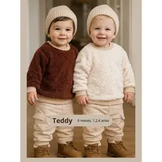 roupa de bebê menino casaco teddy inverno