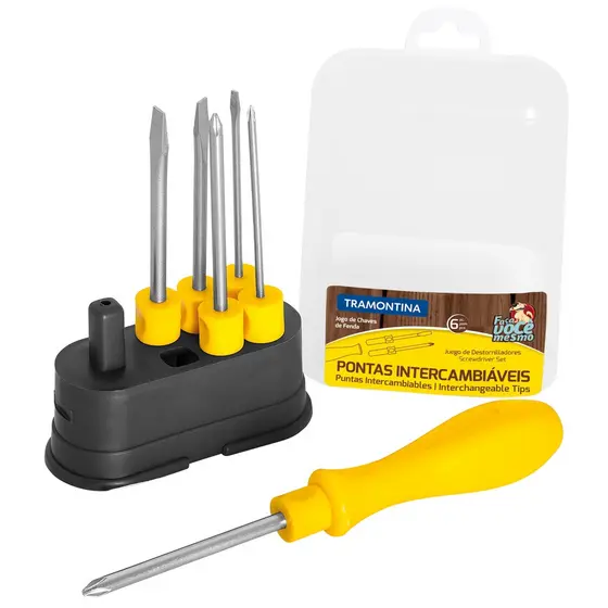Jogo De Chave Fenda Philips Intercambiáveis 6 Pçs Tramontina