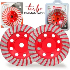 Disco Desbaste Diamantado Turbo Concreto Marmore Rebolo 115mm - M14 Profissional