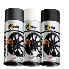 Tinta Película Spray Líquida Envelopamento Vários Modelos Cores Para Rodas Calotas Automotivo