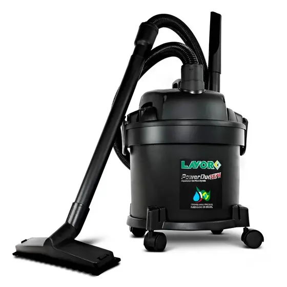 Aspirador De Pó E Água Profissional 14 Litros 1250w Potência Lavor Power Duo New Lavajato Carro Casa