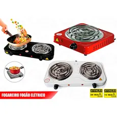 Mini Fogão Fogareiro Elétrico 5 Níveis Temperatura Portátil Camping Pesca Ar Livre Acampamento TOP
