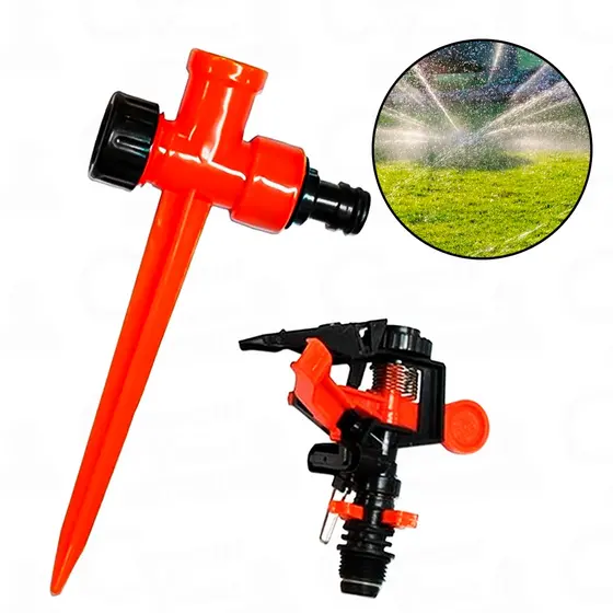 Kit Esguicho Giratório Irrigador Para Jardim Jato Regulador De Pressão Para Gramados Plantas Prático
