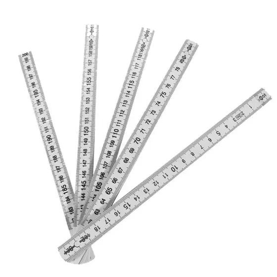 Escala Métrica Profissional Polímero Abs Régua Dobrável 1 Ou 2 Metros Pvc Resistente