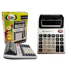 Calculadora Eletrônica Digital de Mesa 12 Dígitos Visor Duplo