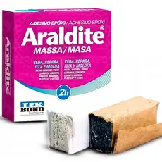 Adesivo Epóxi Araldite Massa 2H 50g Veda Repara Fixa Molda Uso Geral Profissional - TEKBOND