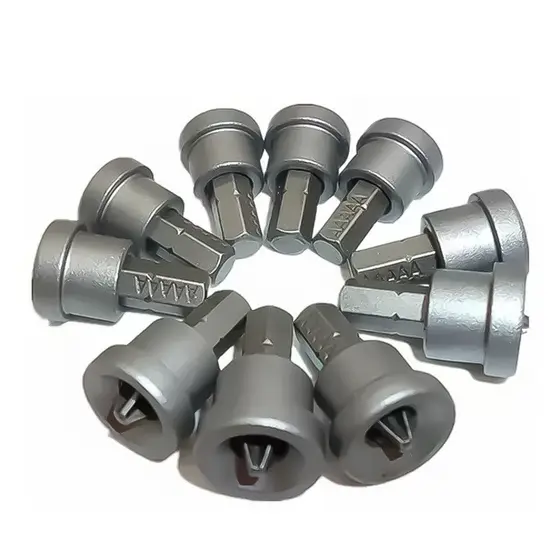 Kit Jogo Ponta Bits Philips 10 Peças PH2 Com Limitador Drywall Parafusadeira Furadeira