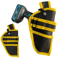 Suporte De Cinto Para Parafusadeira Furadeira Sem Fio Uso Profissional Portátil Em Lona Resistente